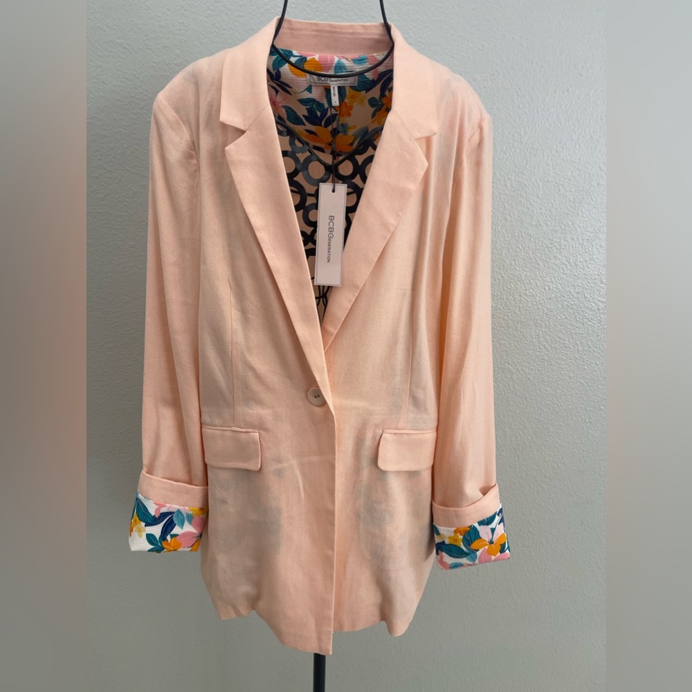 BCBGeneration Linen Blazer